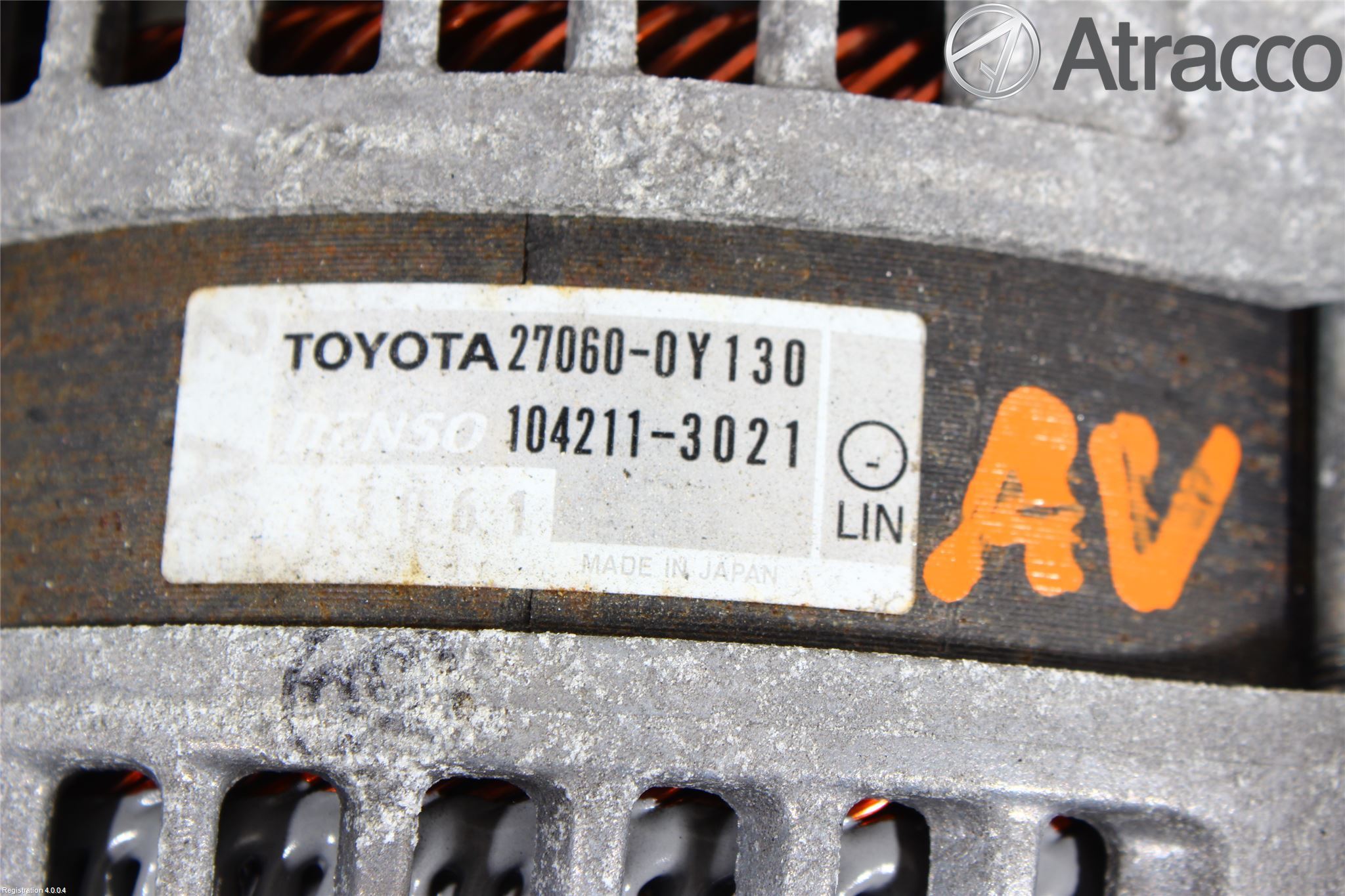 Toyota YARIS XP130 12-14 Dynamo