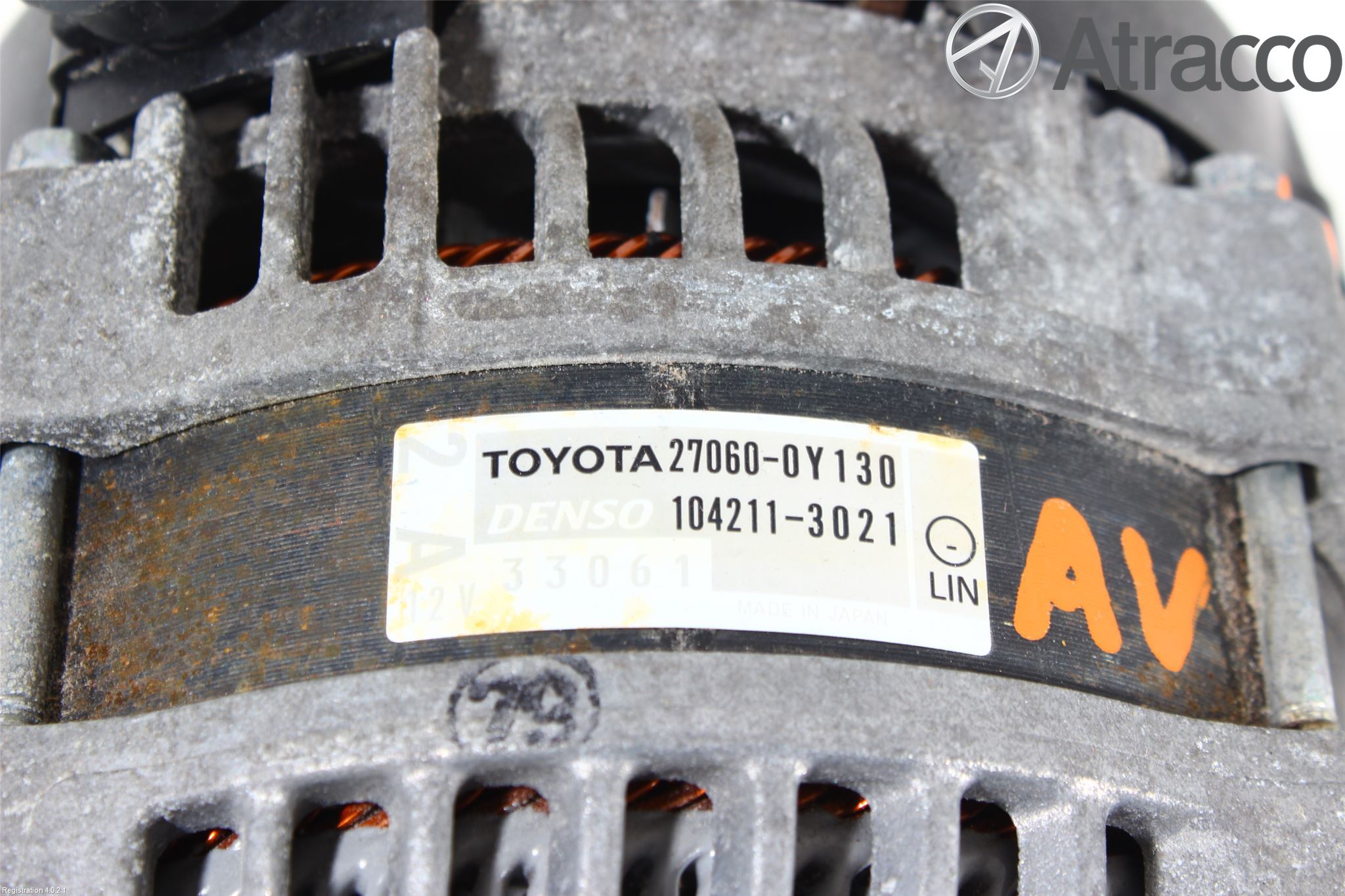 Toyota YARIS XP130 12-14 Dynamo