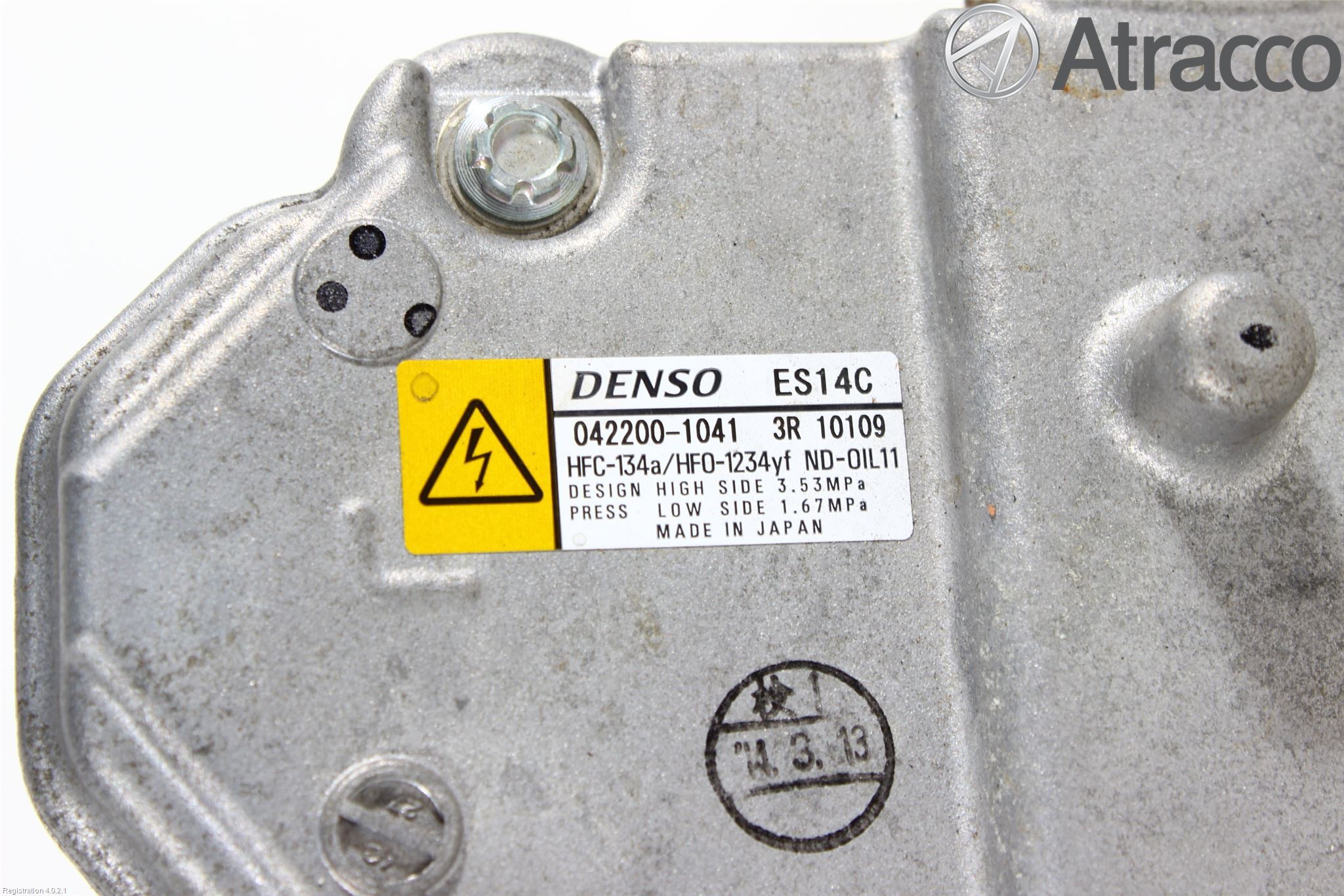 Toyota YARIS XP130 12-14 Varme Ac Kompressor