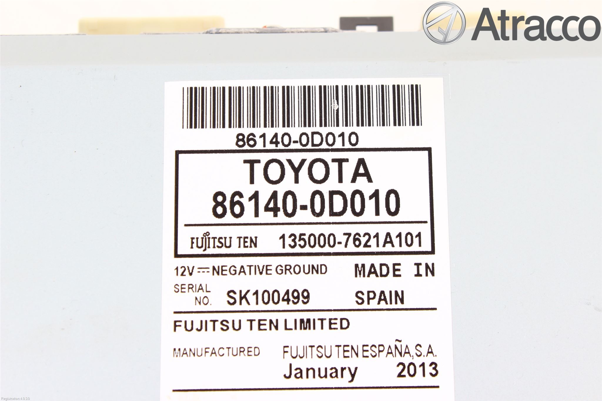 Toyota YARIS XP130 12-14 Stereo Radio Med Cd