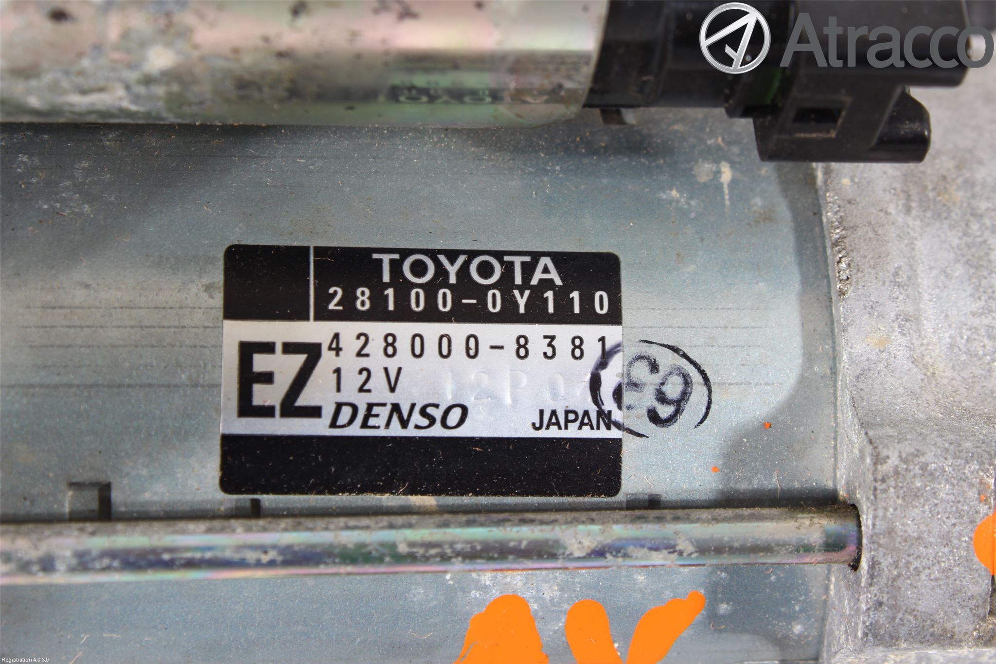 Toyota YARIS XP130 12-14 Startmotor