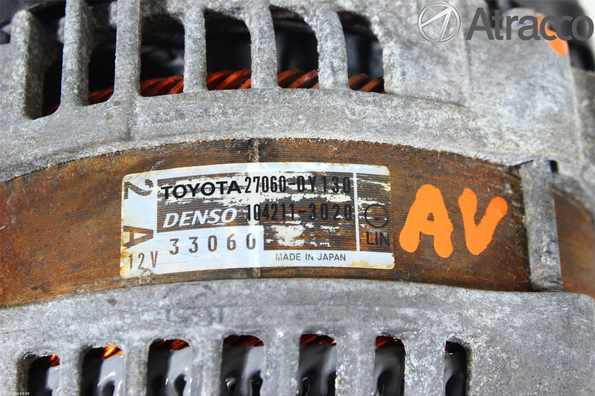 Toyota YARIS XP130 12-14 Dynamo