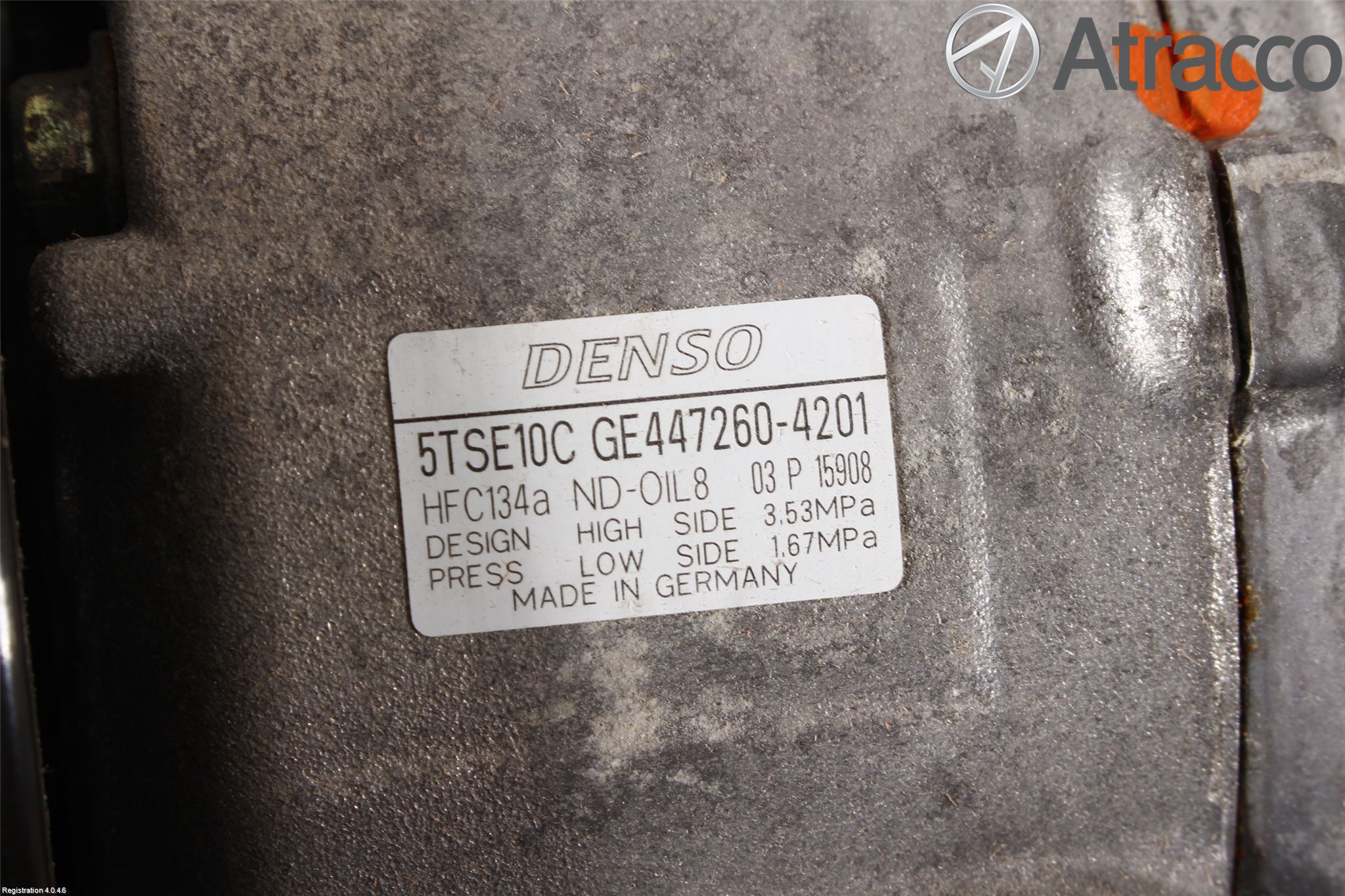 Toyota YARIS XP130 12-14 Varme Ac Kompressor