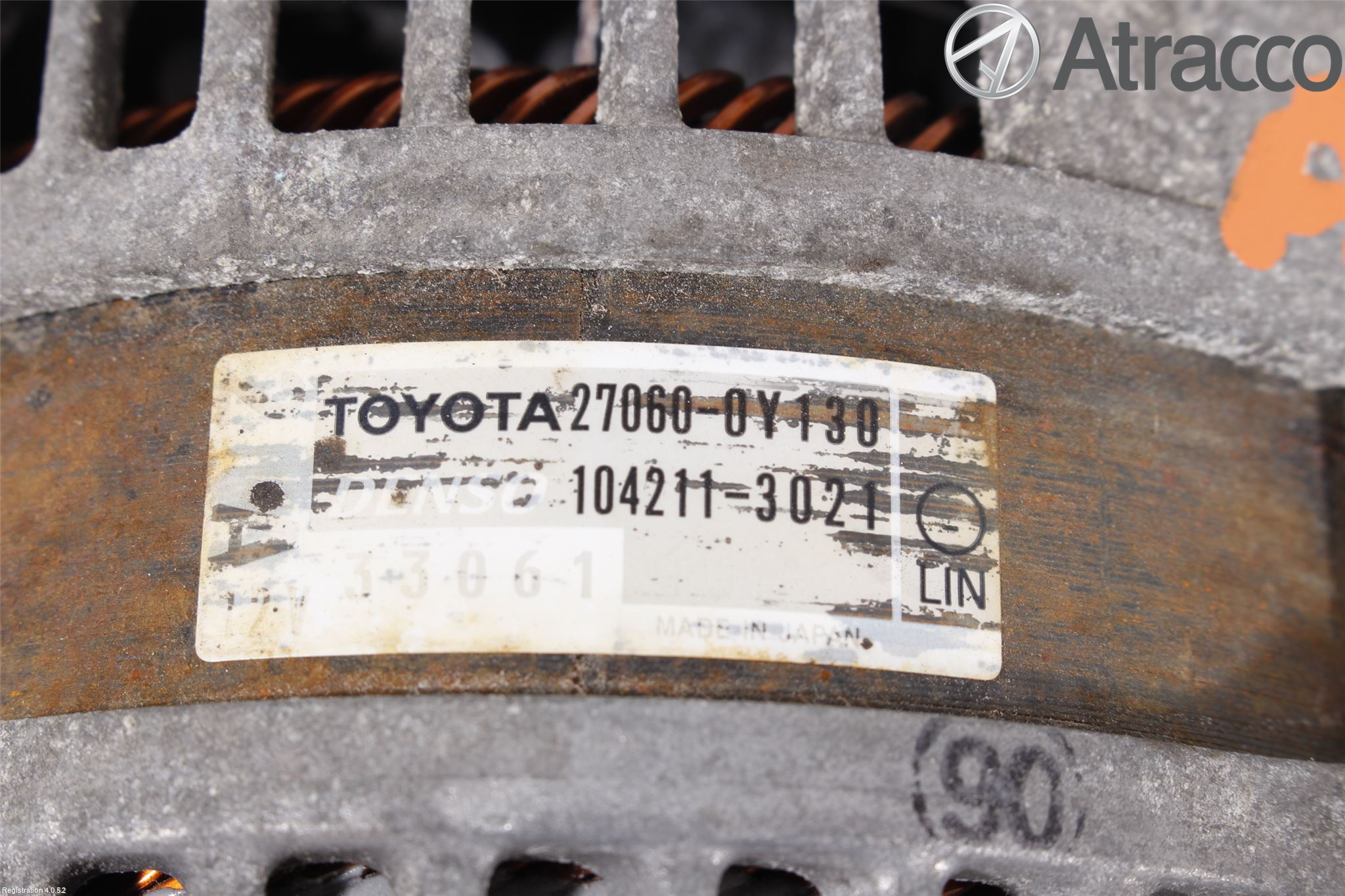 Toyota YARIS XP130 12-14 Dynamo