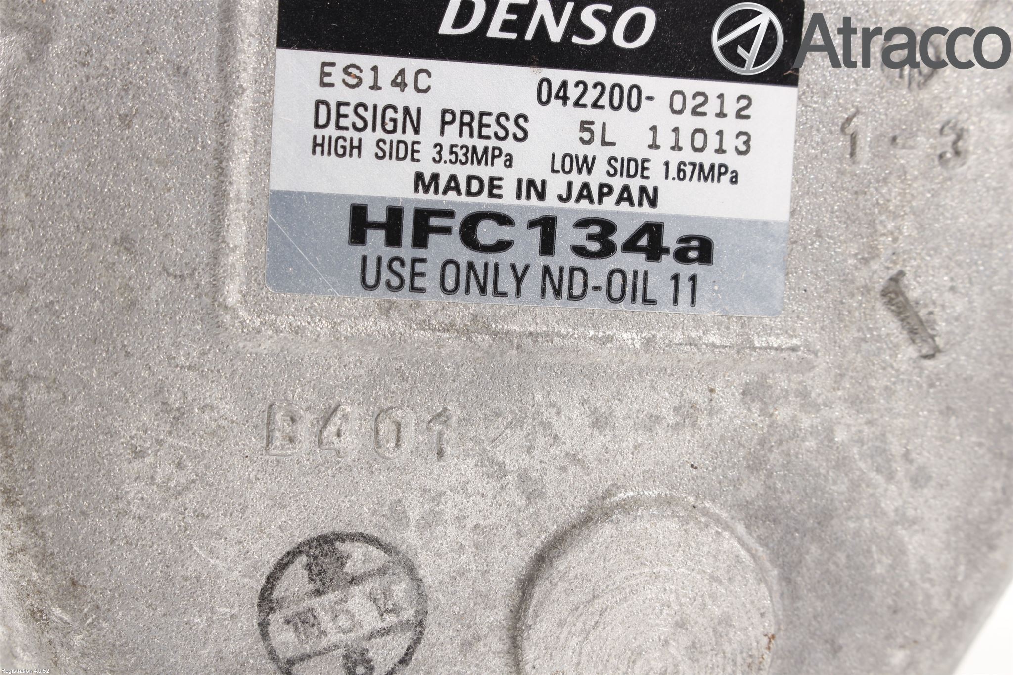 Toyota PRIUS ZVW30 09-20 Varme Ac Kompressor