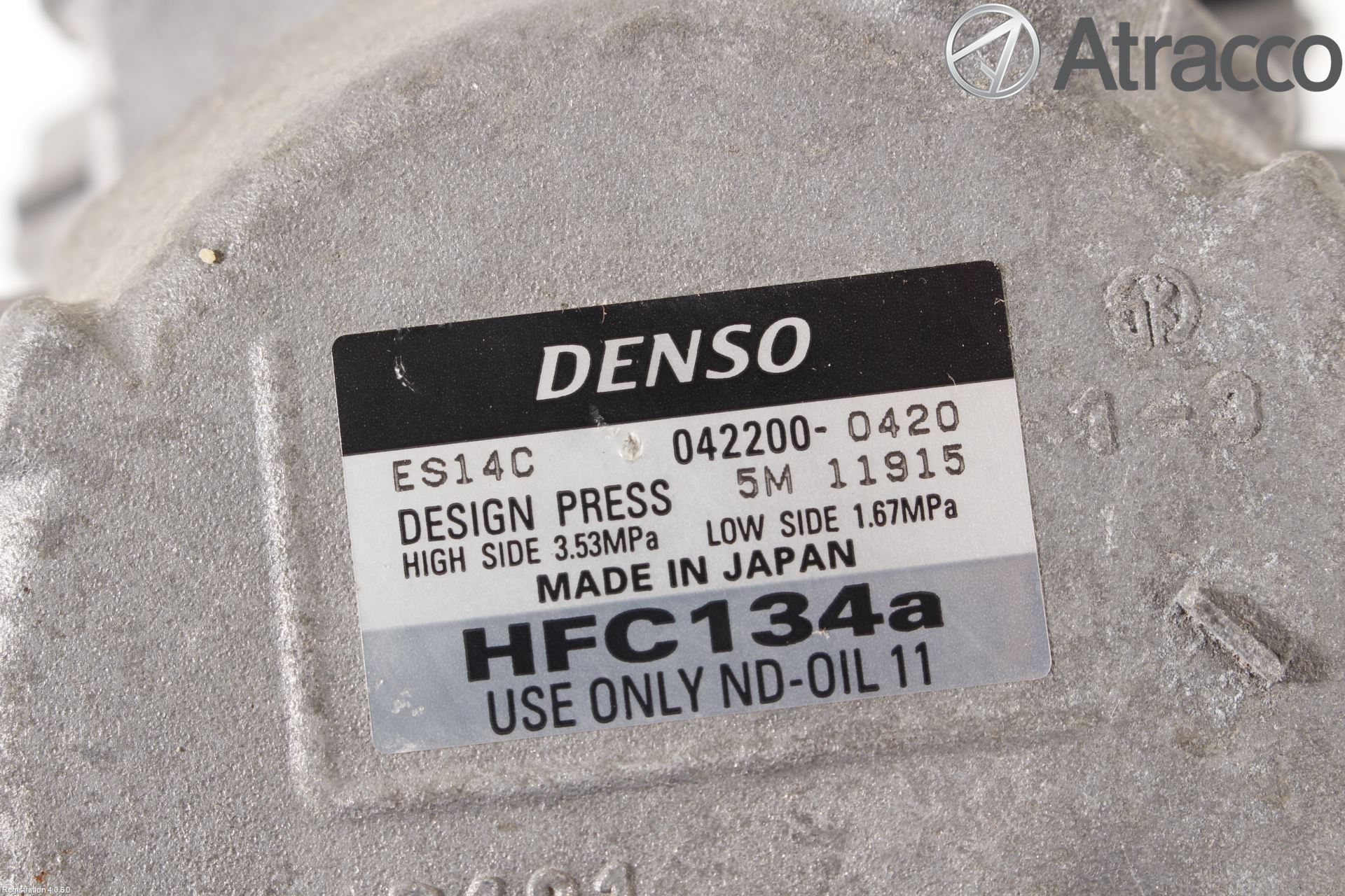 Toyota PRIUS ZVW30 09-20 Varme Ac Kompressor