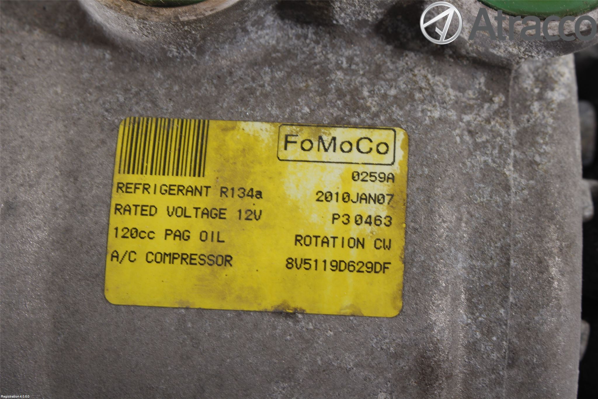 Ford FIESTA 09-12 Varme Ac Kompressor