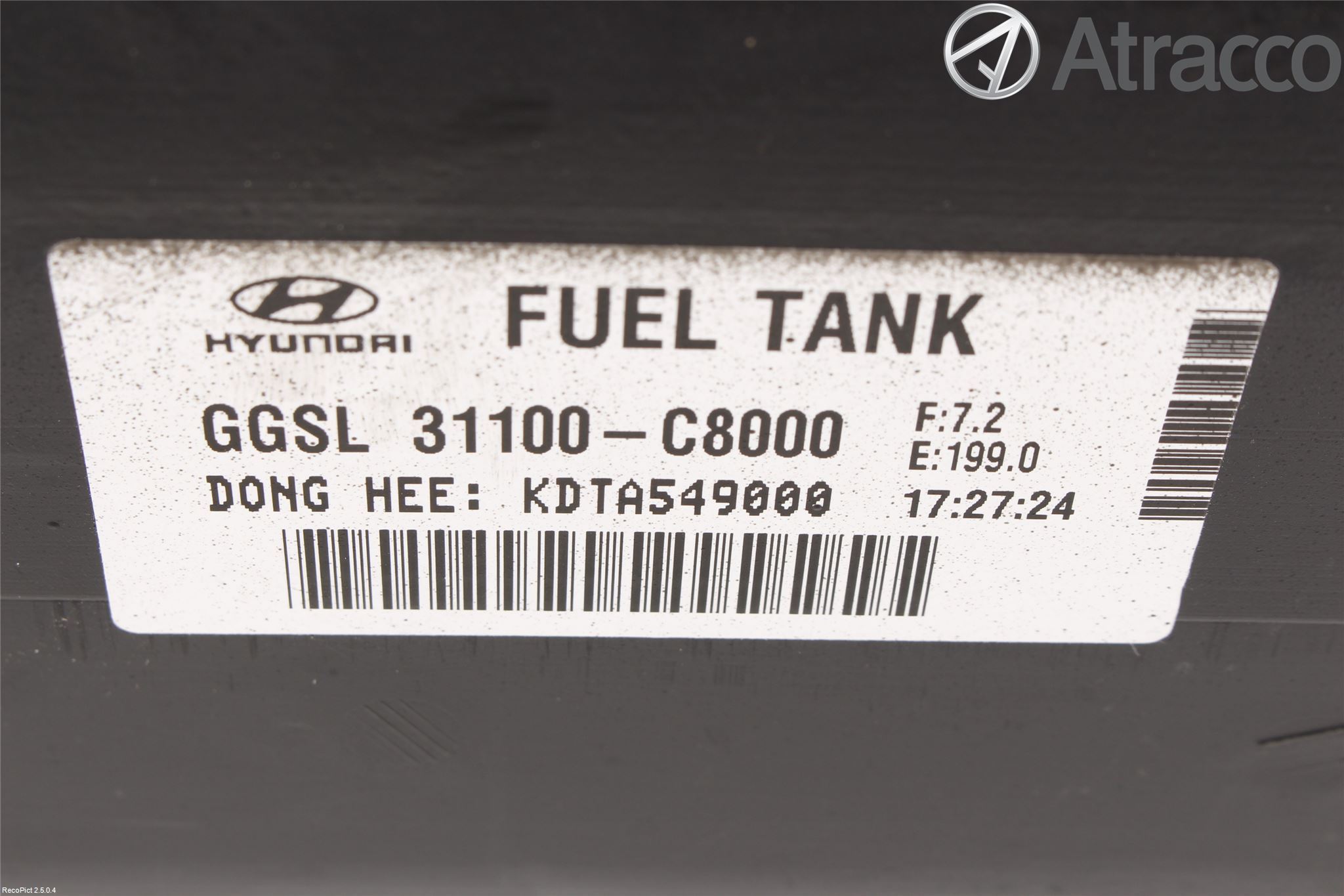 Hyundai i20 GB 15-20 Drivstofftank Innsprøytning