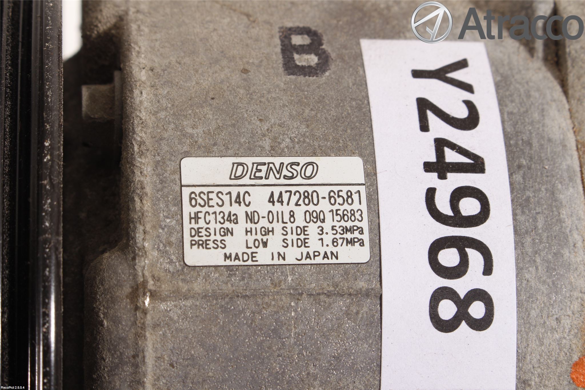 Toyota AURIS 13-19 Varme Ac Kompressor