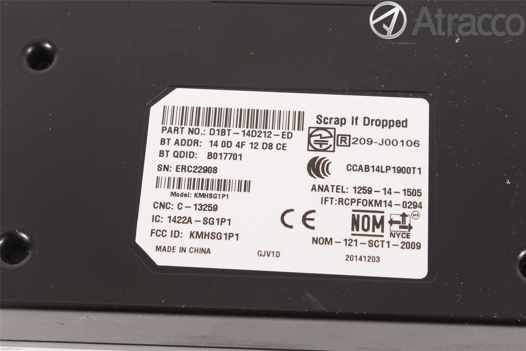 Ford FIESTA 13-17 Sensor Kollisjonsbeskyttelse