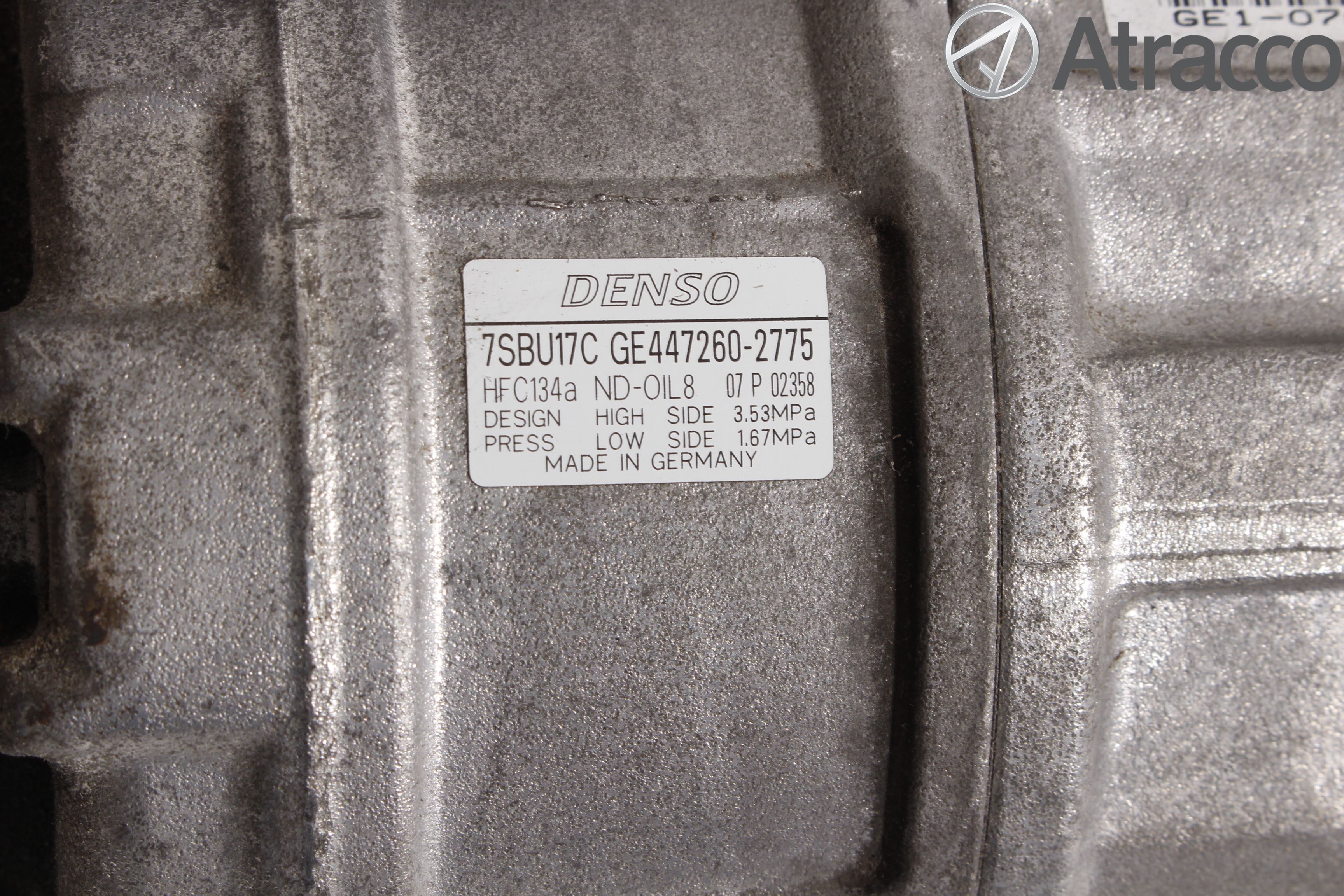 BMW 5 F10/F11/F18 09-17 Varme Ac Kompressor