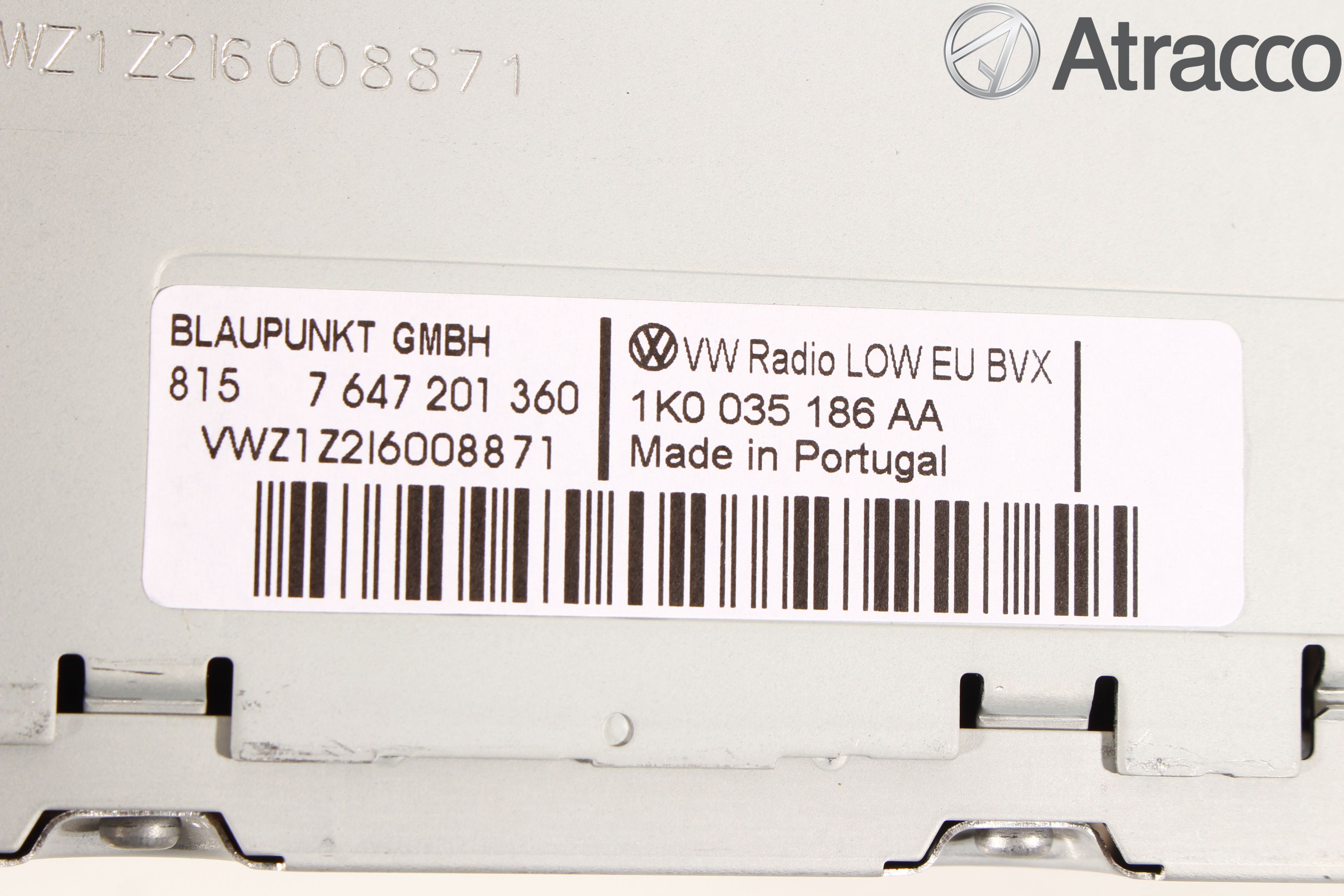 Volkswagen VW GOLF VI 09-13 Stereo Radio Med Cd