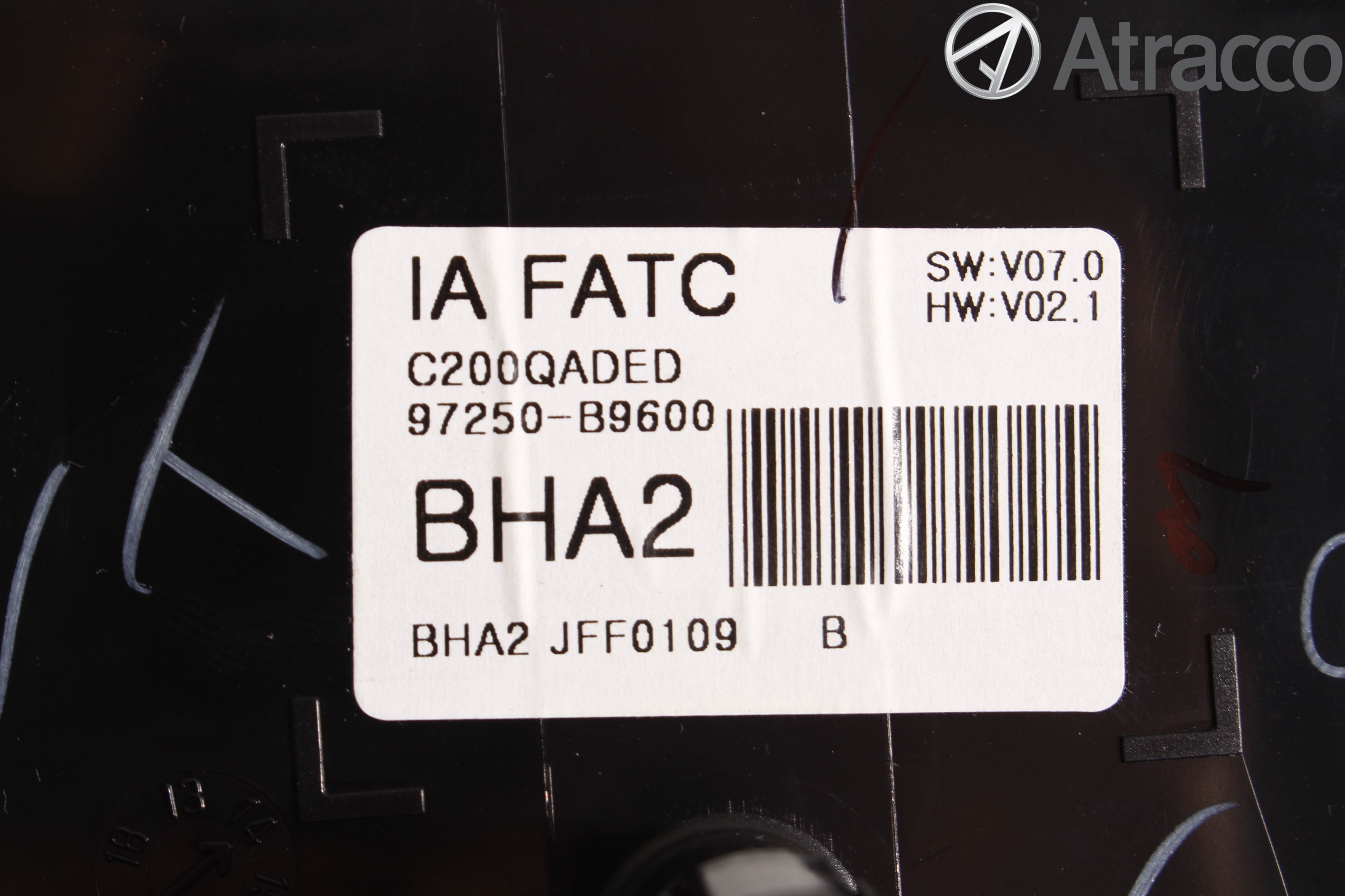 Hyundai i10 BA 14-16 Varme Ac Betjening-Display
