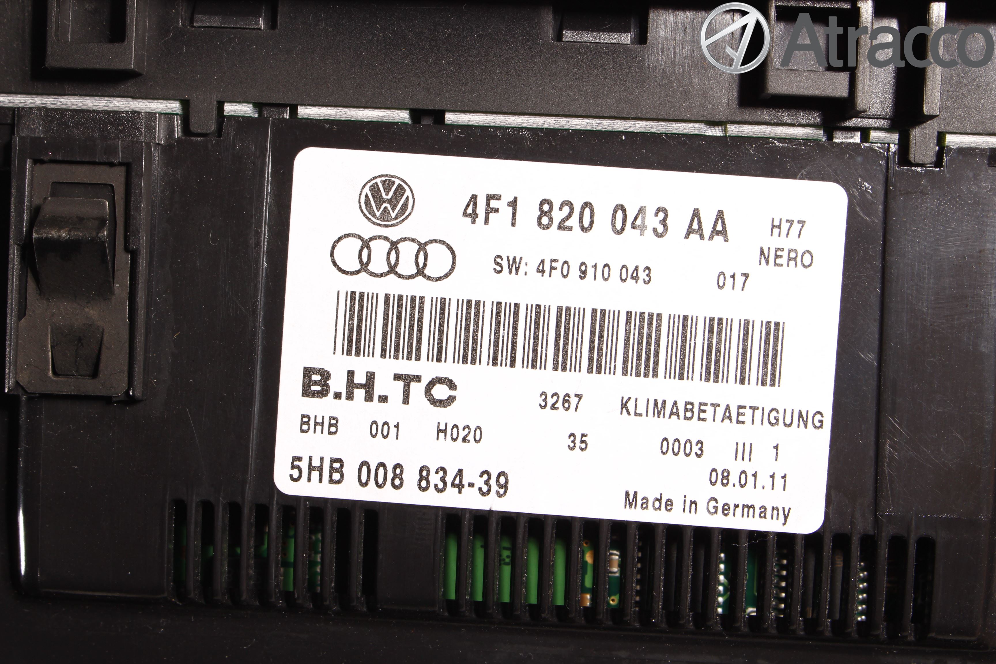Audi A6/S6     05-11 Varme Ac Betjening-Display