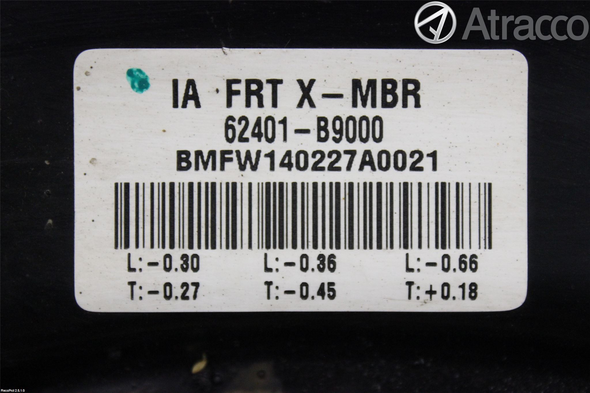 Hyundai i10 BA 14-16 Forstillingsbjelke(Tvergående)