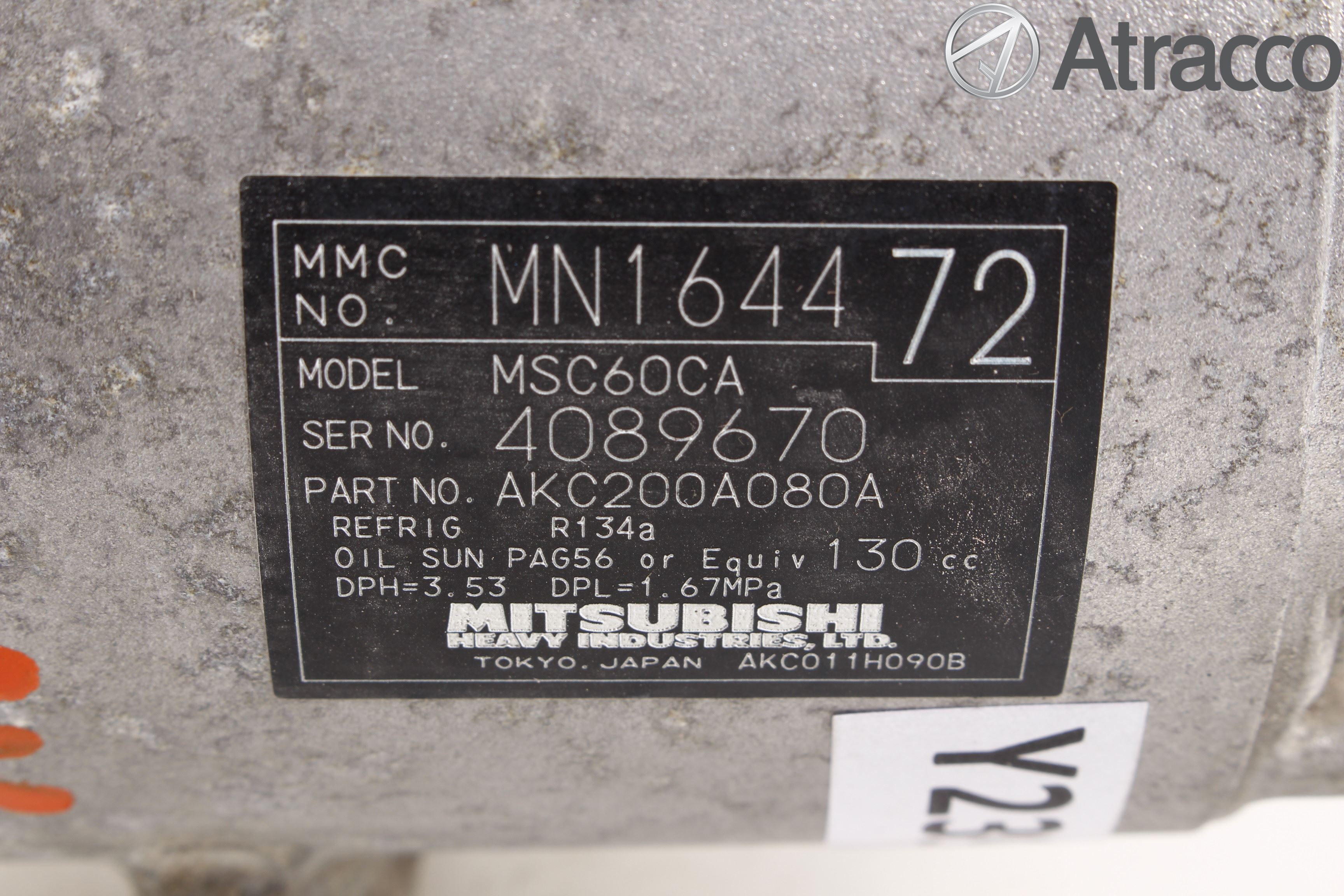 Mitsubishi COLT 09-13 Varme Ac Kompressor