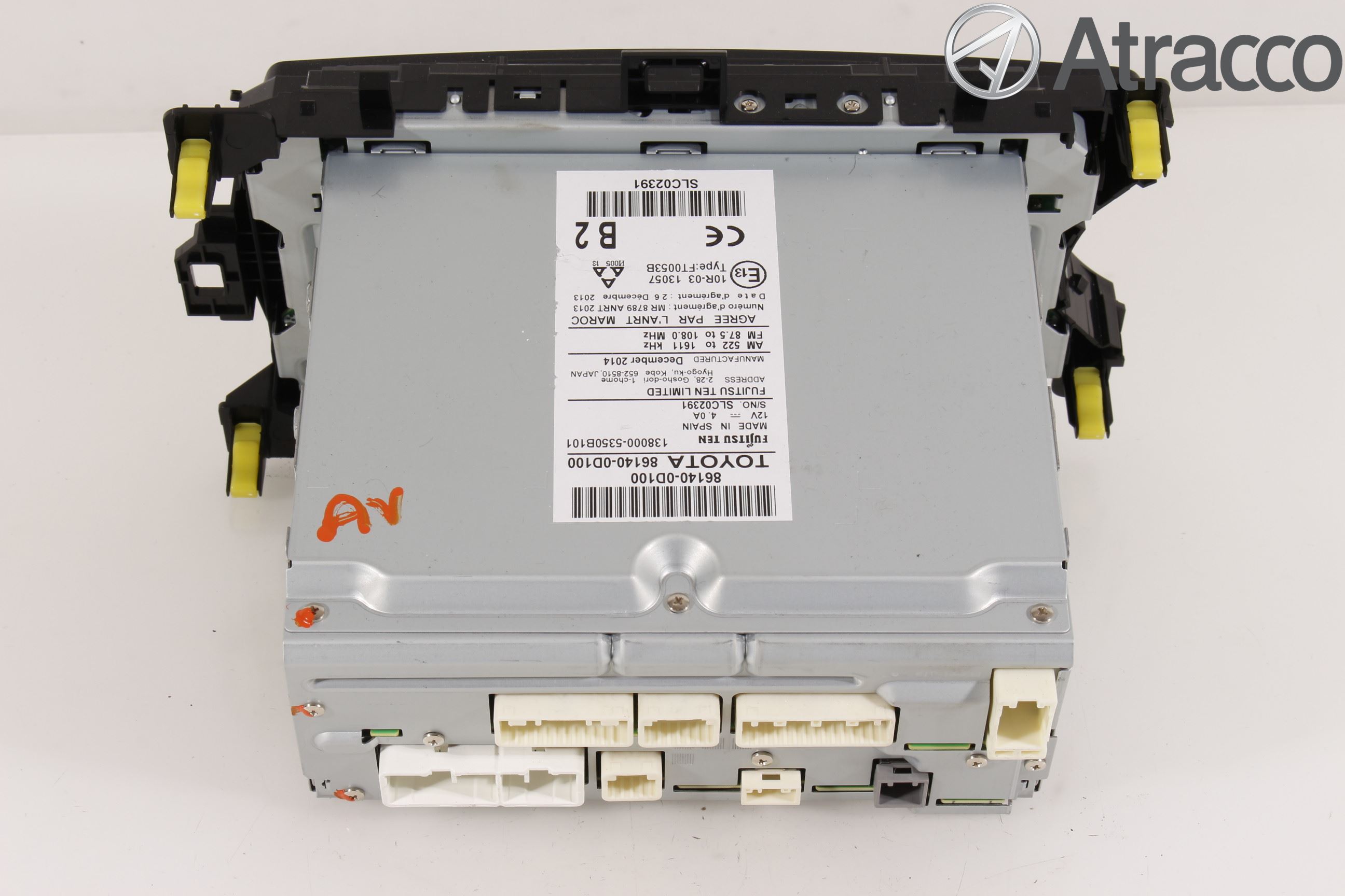 Toyota YARIS XP130 15-20 Stereo Radio Med Cd