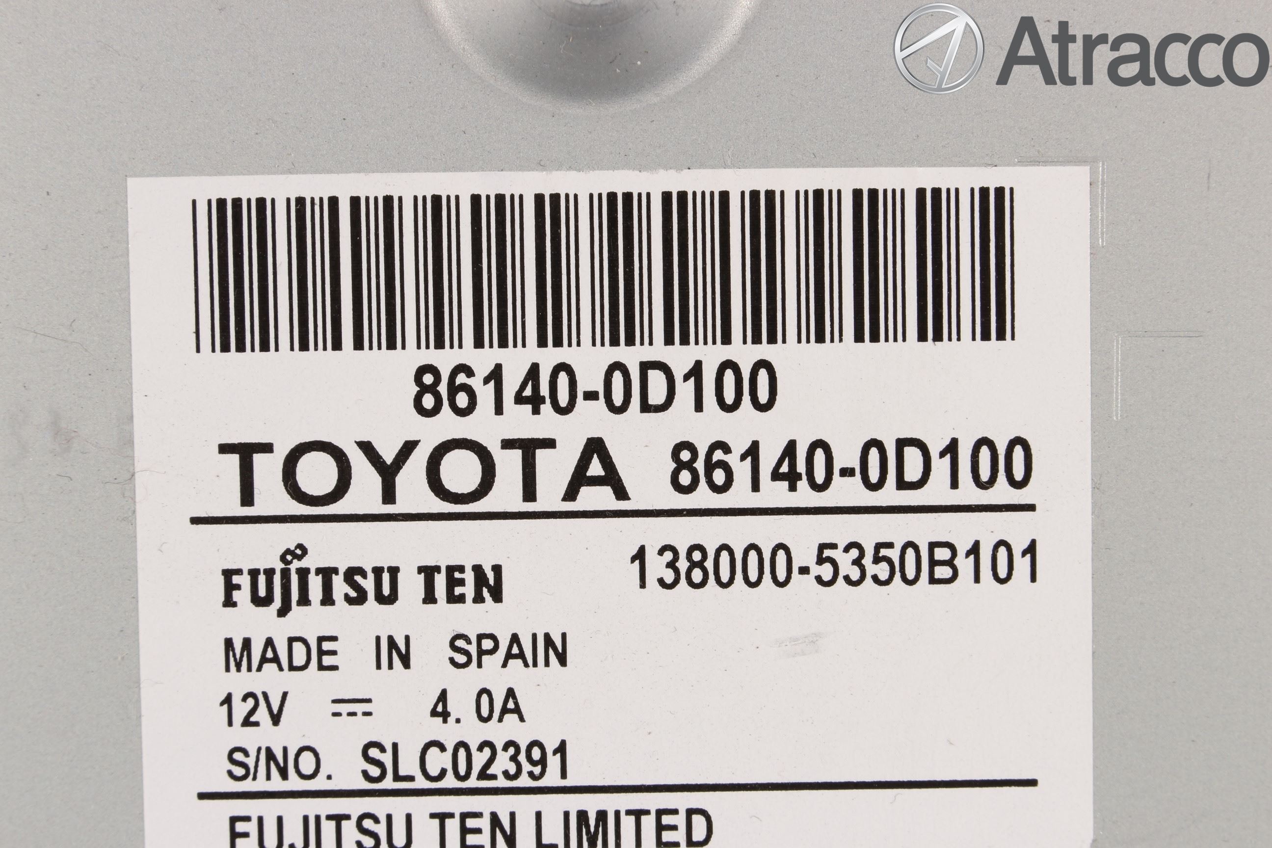 Toyota YARIS XP130 15-20 Stereo Radio Med Cd
