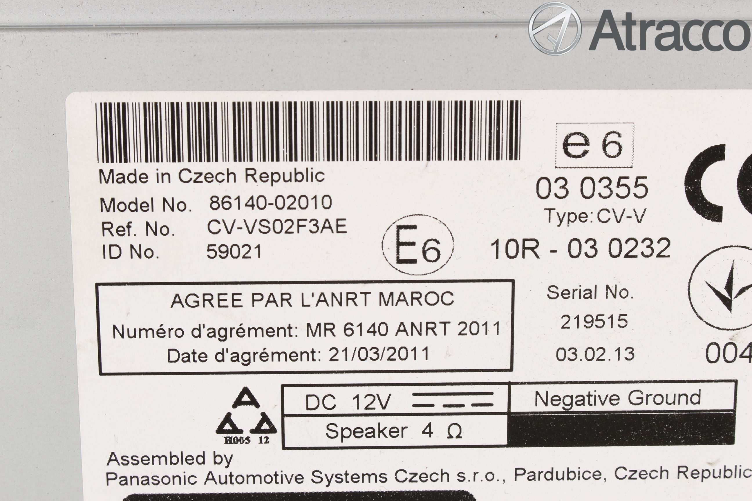 Toyota AURIS 13-19 Stereo Radio Med Cd