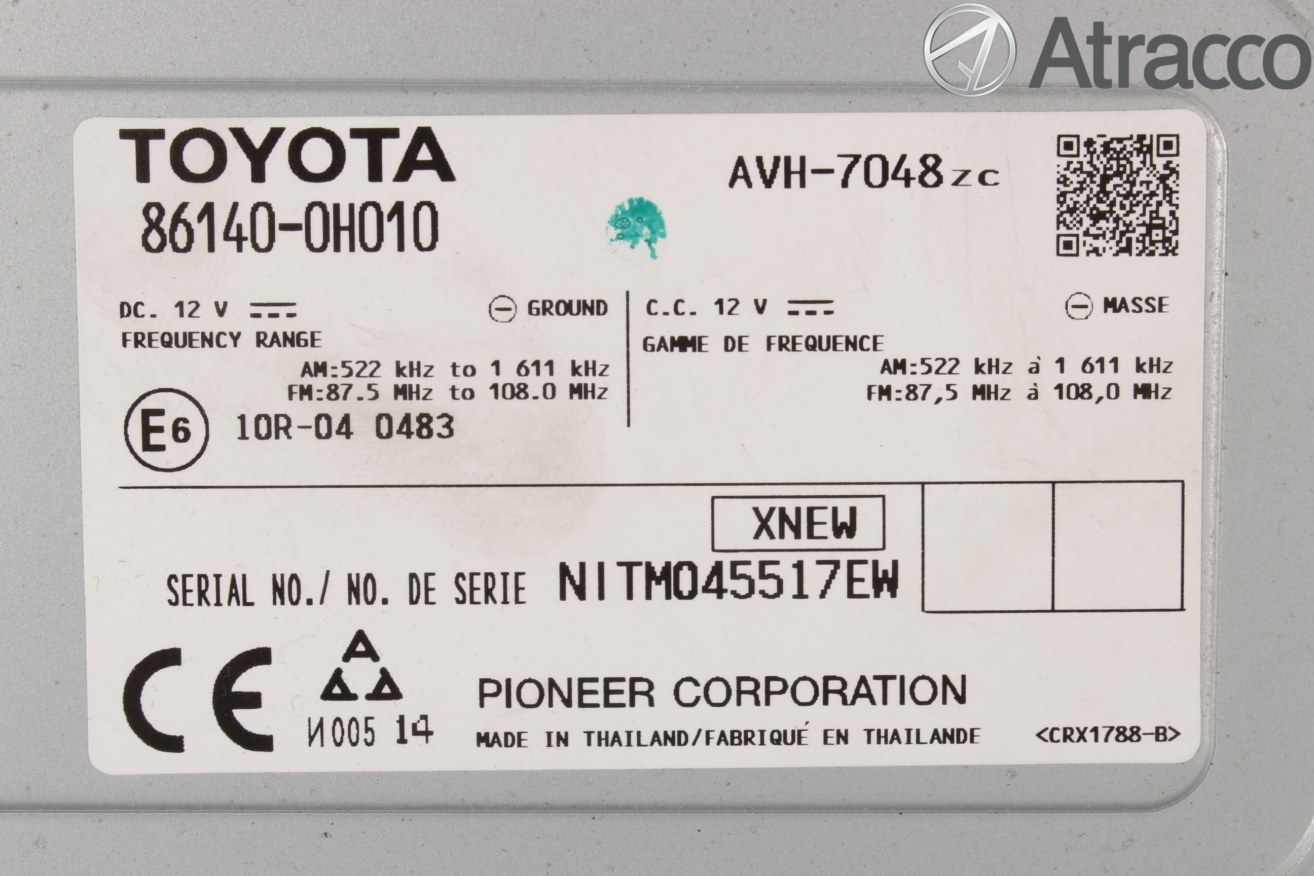 Toyota AYGO 15-21 Stereo Radio Med Cd